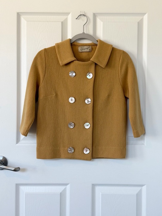 Vintage Sweaters - Vintage Wool Cardigan Jacket with Mother of Pearl Buttons -Knitwear by Glasgow